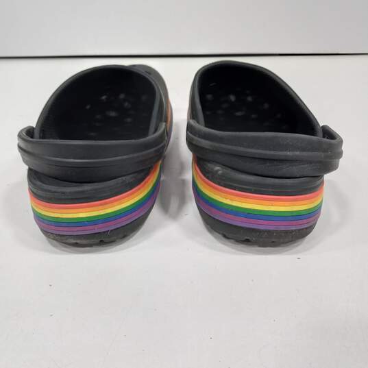 Crocs Crocband Unisex Pride Rainbow Clogs Size M6 W8 image number 5