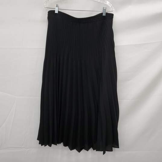 Max Studio Black Pleated Skirt Size XL NWT image number 2
