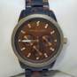 Michael Kors MK-5038 37mm Tortoise Design Analog Multi-Dial Watch 70.0g image number 1