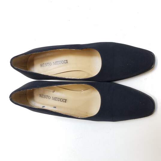 Vintage Sesto Meucci Women's Black Pump Heels Size 5.5 image number 5