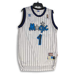 Mens White Blue Orlando Magic Tracy McGrady #1 MBA Basketball Jersey Size L