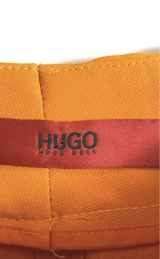 Hugo Boss Women Orange Trouser Dress Pants Sz 30 image number 3