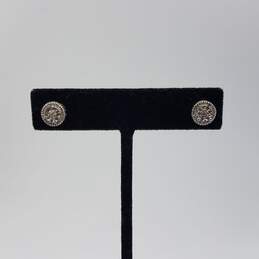 Sterling Melee Diamonds Necklace Post Earring Sz 6 1/2 Ring Bundle 6pcs 15.2g alternative image