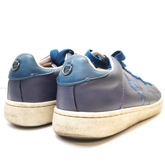 Coach C101 Rexy Leather Sneakers Blue 7.5 image number 4