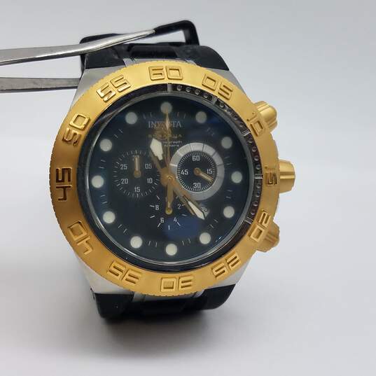 Invicta Swiss 1531 50mm Sub Aqua Sport Chrono Flame Fusion Crystal St. Steel WR 100M Date Watch 208g image number 1