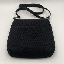 Womens Black Adjustable Strap Zipper Pocket Quilted Crossbody Bag alternative image