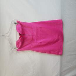 Nasty Gal Collection Hot Pink Petite Satin Corset Detail Dress WM Size 4 NWT