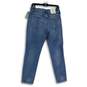 NWT Womens Blue Medium Wash Skinny Fit Stretch Denim Cropped Jeans Size 30 image number 2