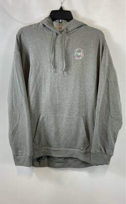 NWT Victoria's Secret Pink Womens Gray Long Sleeve Pockets Pullover Hoodie Sz XL