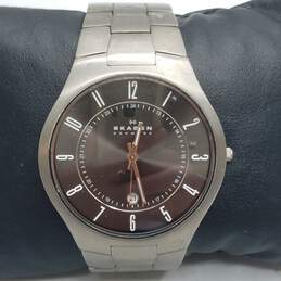 Men's Skagen Ultra Thin, 801xltxm Titanium Stainless Steel Watch alternative image
