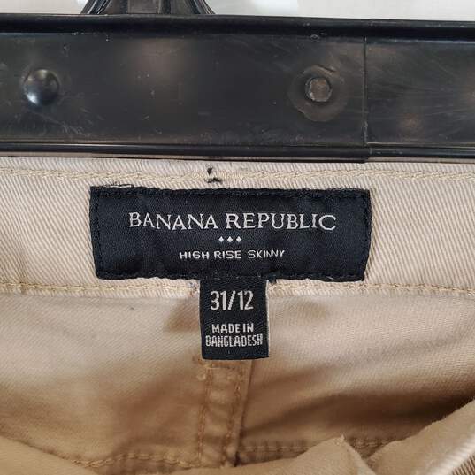 Banana Republic Women's Khaki Jeans SZ 31 image number 5