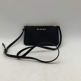 Michael Kors Womens Black Leather Adjustable Strap Crossbody Bag Handbag alternative image