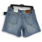 NWT Lucky Brand Womens Blue Denim Light Wash Mid Rise Cut-Off Shorts Size 29 image number 2
