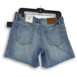 NWT Lucky Brand Womens Blue Denim Light Wash Mid Rise Cut-Off Shorts Size 29 alternative image