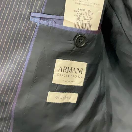 Giorgio Armani Mens Blue Single Breasted Two Button Blazer Suit Jacket Size 40R image number 3