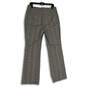 NWT Womens Gray Plaid Slash Pocket Bootcut Leg Trouser Pants Size 10 image number 2