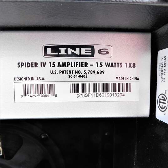 Line 6 Brand Spider IV Model 15W Black Electric Guitar Amplifier image number 4