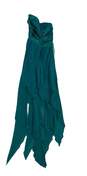 NWT Womens Blue Ruffle Reign On Emerald Sleeveless Fit & Flare Dress Size 5/6 image number 2