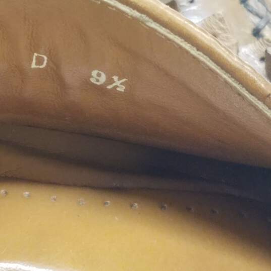 Steeple Gate Brown Leather Kilt Tassel Loafers Shoes Men's Size 9.5 M image number 7