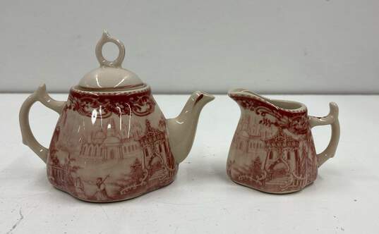 Madison Bay Co. Miniature 14 Piece Cup , Saucers, Creamer Tea Pot Set image number 6