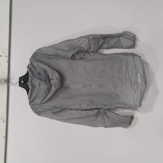 Men's Gray Printed Hurricane Jacket Size S image number 2