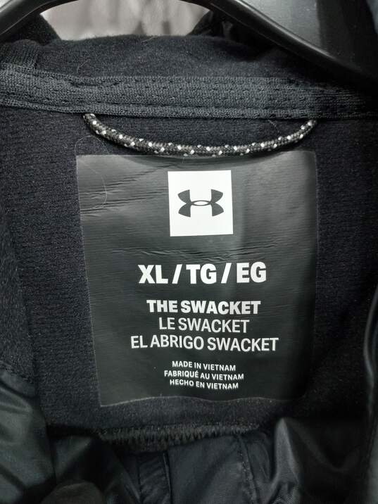 Under Armour 'The Swacket' Black Full Zip Jacket Men's Size XL image number 2