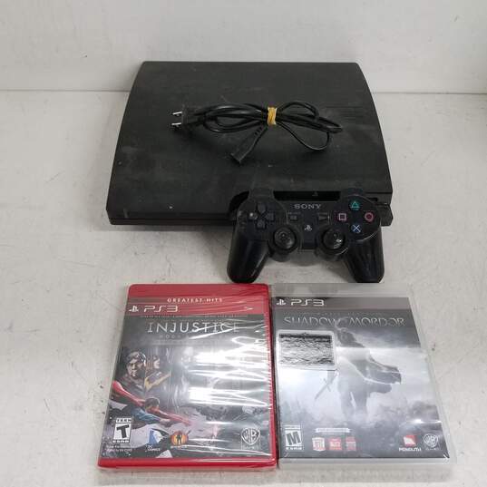 Sony PlayStation 3 Slim PS3 320GB Console Bundle Controller & Games #4 image number 1