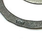 Designer Silpada 925 Sterling Silver Tri Textured Teardrop Dangle Earrings image number 4