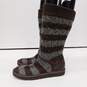 Ugg Australia Women's Brown/Gray Knit Sock Boots S/N 5822 Size 7 image number 3