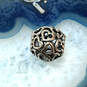 Designer Pandora Sterling Silver Openwork Heart Sphere Shape Beaded Charm image number 3