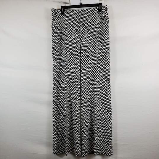 Chico's Women Black & White Houndstooth Trouser Sz 8 NWT image number 1