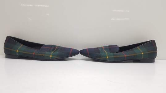 Ralph Lauren Purple Label Womens Tartan Slippers Shoes Sz 9B Made In Italy image number 2