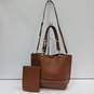 Calvin Klein Brown Tote Style Shoulder Handbag image number 1