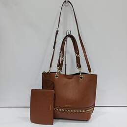 Calvin Klein Brown Tote Style Shoulder Handbag