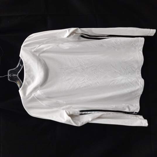 Adidas White Long Sleeve Shirt (Can't Tell What Size Or Gender) image number 2