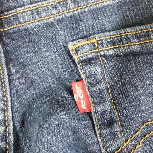 Womens Medium Wash 5 Pockets Design Denim Boyfriend Jeans Size 31 image number 3
