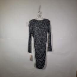 NWT Womens Leopard Print Cowl Neck Long Sleeve Bodycon Dress Size M alternative image