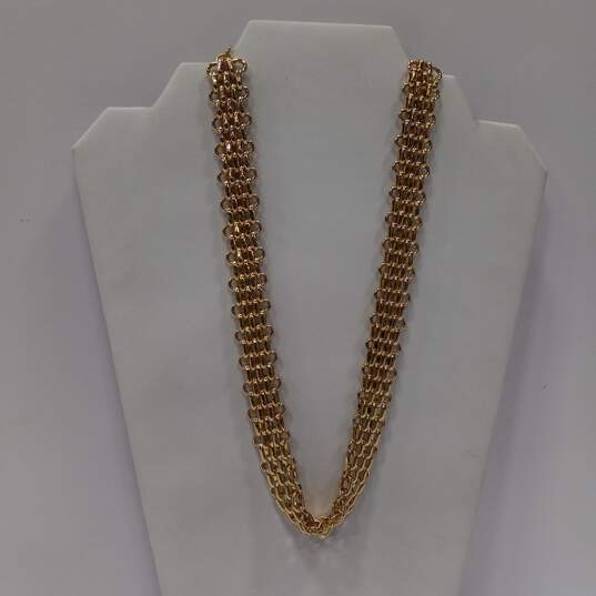 Bundle of Gold Toned Costume Jewelry image number 3