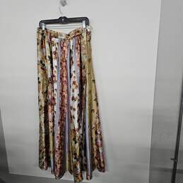 Floral Print Skirt with Sash alternative image