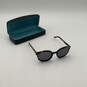 Womens Brown Black Tortoise Full Rim Round Sunglasses With Case image number 1