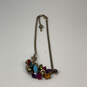 Designer Betsey Johnson Gold-Tone Lobster Clasp Funfetti Statement Necklace image number 2