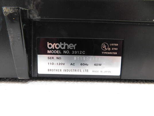 Vintage Brother Cassette Correct-O-Riter 2 Black Electric Typewriter No Power Cord image number 2