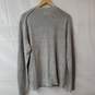 All Saints Gray Full Zip Crewneck Sweater MD image number 2