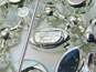Vintage Eisenberg Ice Rhinestone Silver Tone Brooch 16.4g image number 4