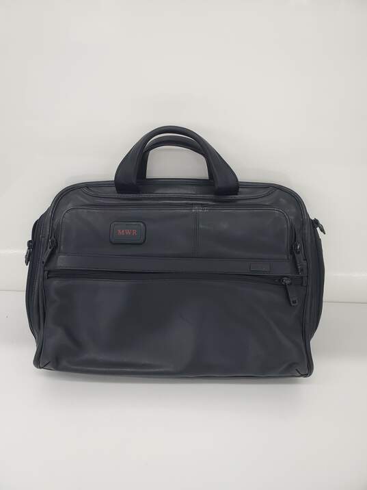 Tumi MWR  Leather Hand Carrying Briefcase Bag image number 1