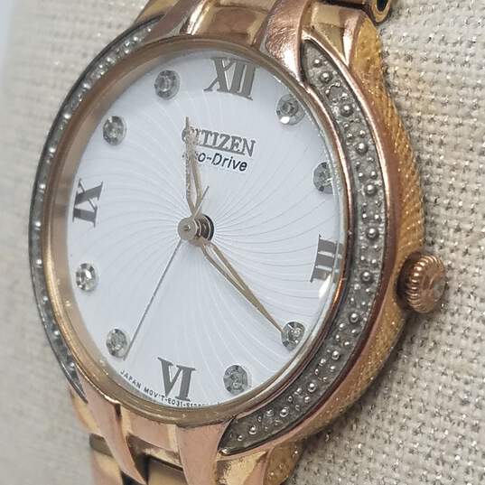 Citizen E031-S083176 30mm WR Stainless Steel Diamond Accented Analog Lady's Watch 59.0g image number 3