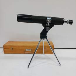 Mignon 10x15x20x Telescope W/Tripod and Wooden Carrying Case