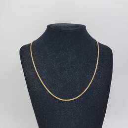 14k Gold 1.5mm Rope Chain Necklace 5.0g