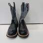 Ariat Fatbaby Women's Gray and Black Leather Boots Size 7.5 image number 1