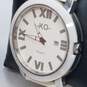Men's Knock Out WR 10 ATM White Tone Unisex Watch Stainless Steel Watch image number 3
